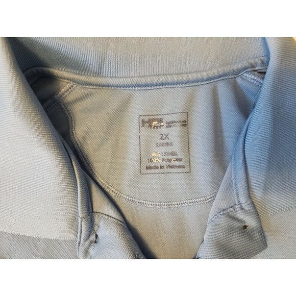 Walgreens Uniform Polo Womens size 2X short sleeve blue - Picture 3 of 9